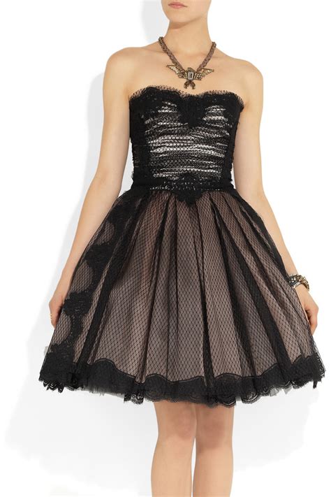 dolce gabbana strapless tulle|dolce and gabbana dresses.